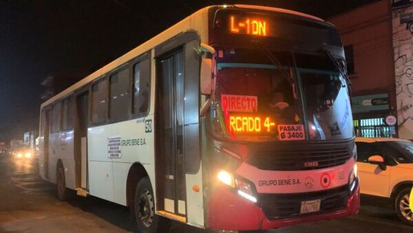 Transporte “búho trasladará un promedio de 350 pasajeros por jornada y con custodia policial