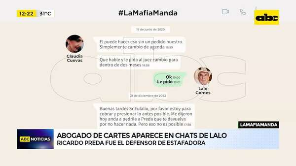 #LaMafiaManda: Lalo recurrió a abogado de Cartes para defender a estafadora - ABC Noticias - ABC Color