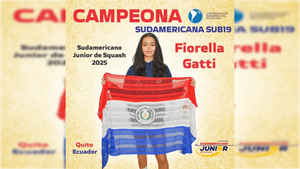 Squashista paraguaya se consagra campeona sudamericana