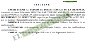 Corrección de error en resolución determina archivo de causa a jefa de Estadísticas del PJ