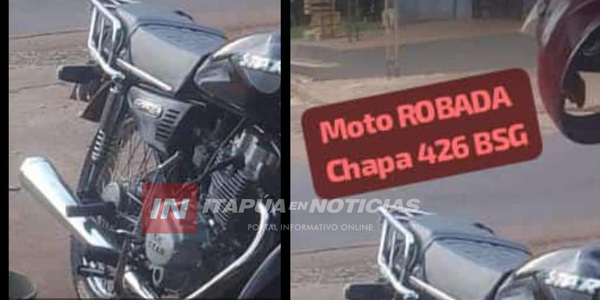 HURTO DE MOTOCICLETA TAMBIÉN SE REGISTRÓ EN ENCARNACIÓN
