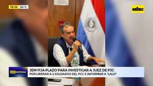Video: fijan plazo para investigar a juez que liberó a miembros del PCC y luego informó a Lalo - ABC Noticias - ABC Color