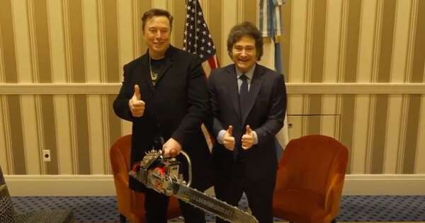 Diario HOY | Milei se reúne con su “amigo” Musk y le regala una motosierra