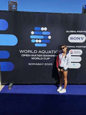 Natación: Cielo Peralta en aguas abiertas - Polideportivo - ABC Color
