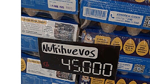 Precio del huevo vuelve a trepar y supera G. 45.000 la plancha de 30