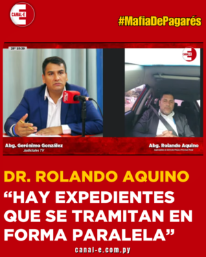 HAY EXPEDIENTES QUE SE TRAMITAN EN FORMA PARALELA…»