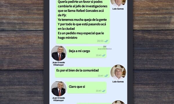“Lalo” Gomes pedía cambios en la policía a Juan Ernesto Villamayor, exministro del Interior y ex jefe de Gabinete