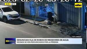 Video: Denuncian ola de robos de medidores de agua   - ABC Noticias - ABC Color