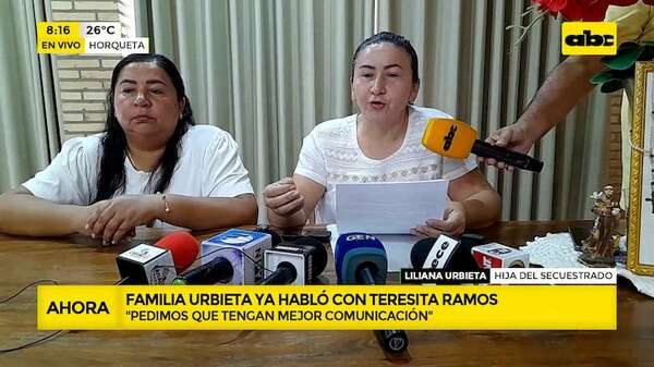 Familia Urbieta denuncia que los apartaron de búsqueda: fiscal amenazó con suspender procedimiento - ABC Noticias - ABC Color