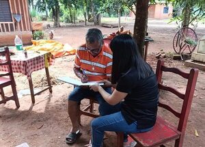 USF Ara Potĩ realiza visitas domiciliarias y vacunación