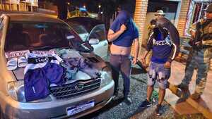 Detienen a dos personas y recuperan vehículo robado en María Auxiliadora