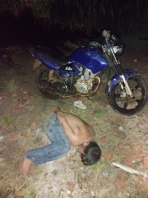 Aprehensión de un hombre en flagrancia por hurto agravado y recuperación de motocicleta