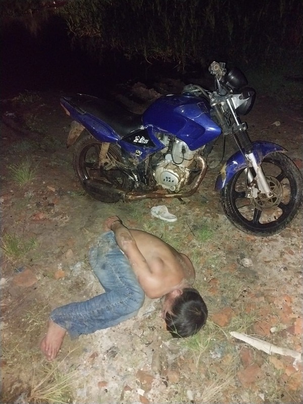 Aprehensión de un hombre en flagrancia por hurto agravado y recuperación de motocicleta