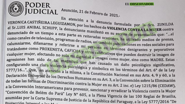 Dictan medida de urgencia a controversial político colorado por comentarios impropios hacia Zuni Castiñeira