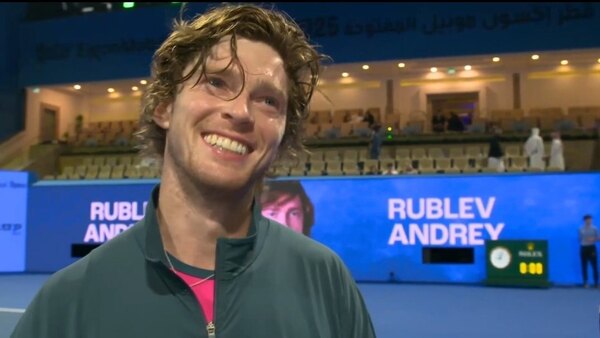 Versus / Rublev llega en Doha a su primera final ATP en más de medio año
