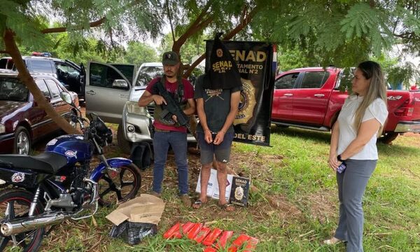 Narco delivery cayó en Ciudad del Este