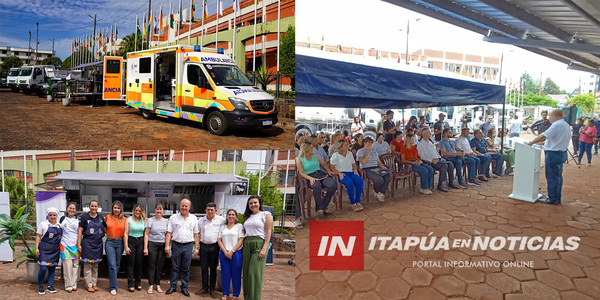 GOBERNACIÓN DE ITAPÚA PRESENTA NUEVOS VEHÍCULOS Y EQUIPAMIENTOS