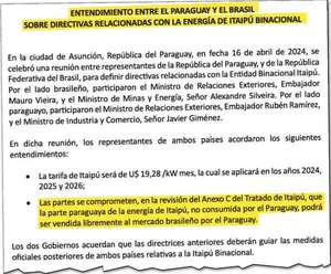 Itaipú: Gobierno no plantea vender excedentes libremente al Brasil - Economía - ABC Color
