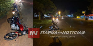 CHOQUE DE MOTOCICLETAS DEJA UN FALLECIDO Y UN HERIDO