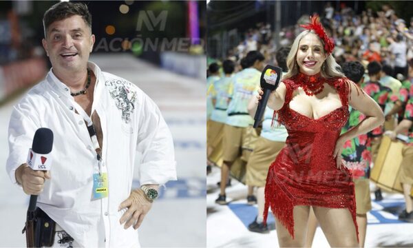 (GALERÍA) ¡Mañami quiénes sorprendieron como cronistas de TV en el carnaval gua’i!