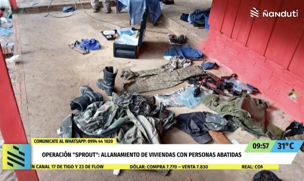Operación “Sprout”: allanamiento en Caazapá deja dos abatidos y evidencias incautadas