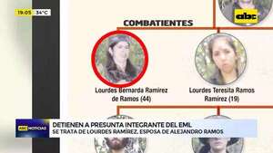 Video: capturan a Lourdes Ramírez, presunta integrante del Ejército del Mariscal López  - ABC Noticias - ABC Color