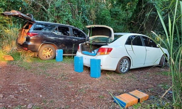 Saltos del Guairá: operación finalizó en incautación de vehículos y marihuana