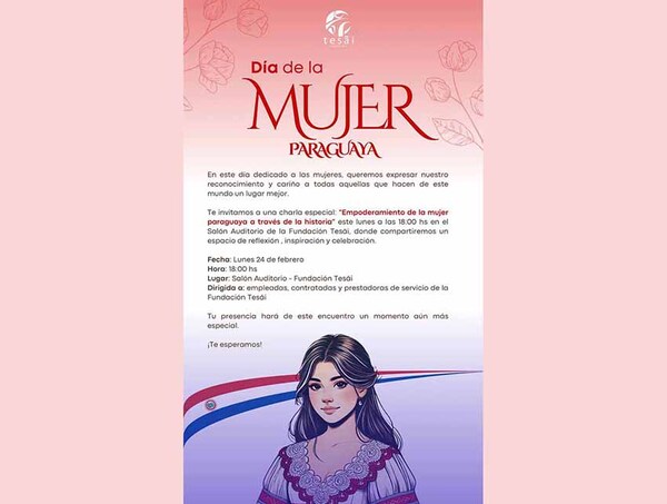 Fundación Tesãi conmemora el Día de la Mujer Paraguaya | DIARIO PRIMERA PLANA