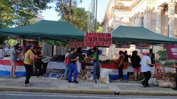 Día de la Mujer Paraguaya: donan alimentos a personas de escasos recursos frente al Panteón - Nacionales - ABC Color
