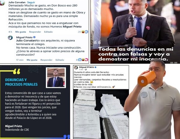 Prieto juega a declararse inocente y no menciona las toneladas de pruebas que hay en su contra
