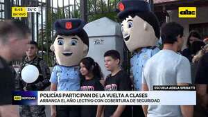Video: Polito y Polita, presentes en la vuelta a clases: así es operativo de seguridad de la Policía - ABC Noticias - ABC Color