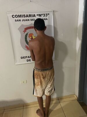 Detenido por amenazar a su hermana con un machete en San Juan del Paraná