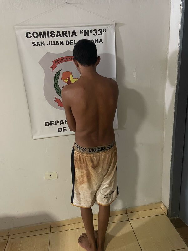 Detenido por amenazar a su hermana con un machete en San Juan del Paraná