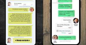 La Nación / Chats de Lalo Gomes a Cartes se limitan al ámbito privado y sin injerencia estatal