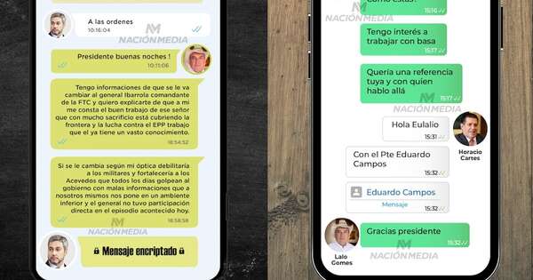 La Nación / Chats de Lalo Gomes a Cartes se limitan al ámbito privado y sin injerencia estatal