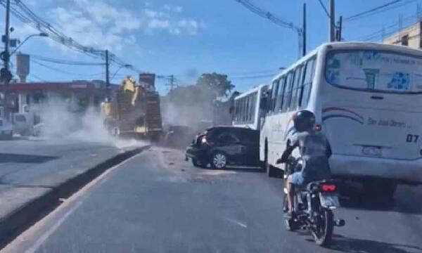 Camión se queda sin frenos y provoca múltiple en Ñemby – Prensa 5