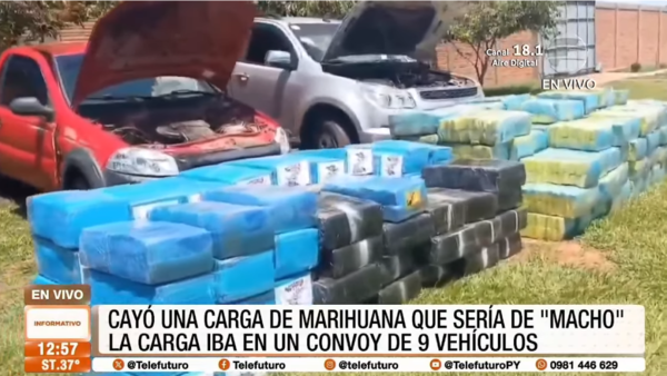 Cayó una carga de marihuana que sería de alias “Macho”