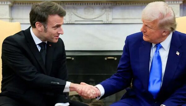 Macron y Trump prometen trabajar juntos por paz en Ucrania