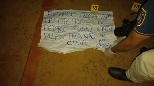 ATACAN A TIROS CASA DE EX GOBERNADOR DE AMAMBAY Y DEJAN PANFLETO