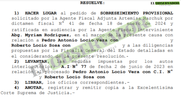 Otorgan sobreseimiento provisional para procesados por contrabando valorado en USD 3.000.000