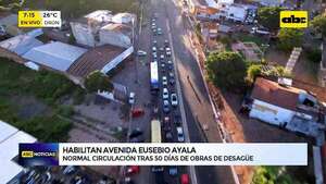 Video: Habilitan la Avda. Eusebio Ayala tras 50 días de obras para desagüe pluvial - ABC Noticias - ABC Color
