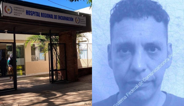 Recapturan a peligroso delincuente que escapó del Hospital Regional de Encarnación
