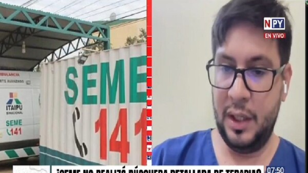 SEME respondió a denuncia de médico tras fallecimiento de un niño de 8 años
