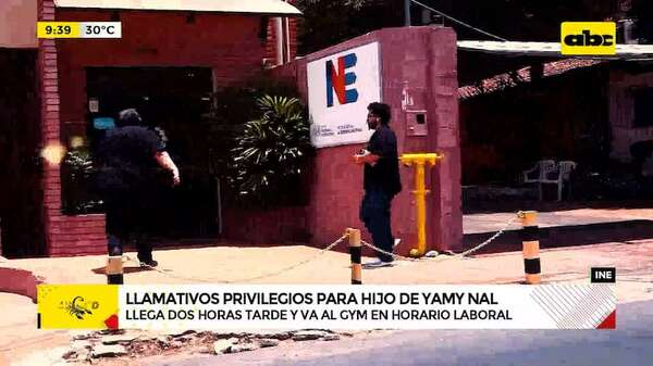 Nepobaby de Yamy Nal en el INE: llega tarde y va al gimnasio en horario laboral - ABC Noticias - ABC Color