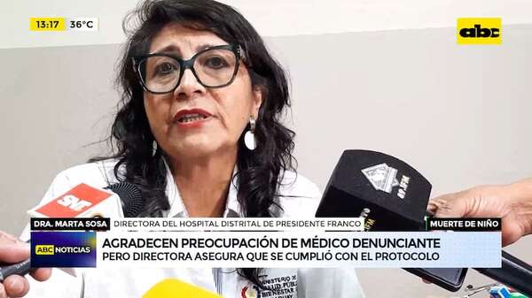 Hermana de niño fallecido en Santa Rita sigue en estado crítico: “se cumplió con el protocolo”, asegura directora - ABC TV - ABC Color
