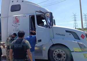 Incautan cocaína en el Chaco oculta en camión cisterna de Bolivia