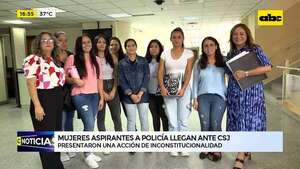 Video: aspirantes a policía presentan acción de inconstitucionalidad ante CSJ - ABC Noticias - ABC Color