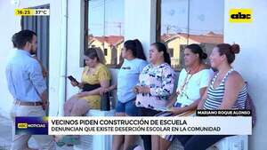 Video: vecinos de MRA piden construcción de escuela ante aumento de deserción escolar - ABC Noticias - ABC Color