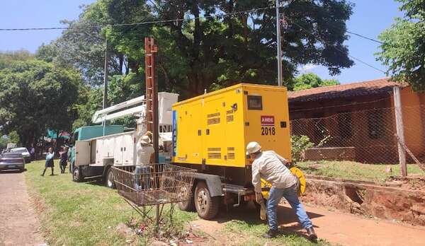 Video: llevan generador a escuela con déficit eléctrica solo para acto de Peña - Nacionales - ABC Color