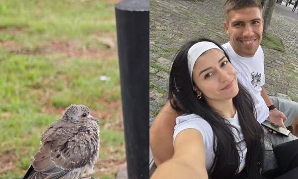 Romántico paseo de Ronaldo Dejesús con su novia por Buenos Aires